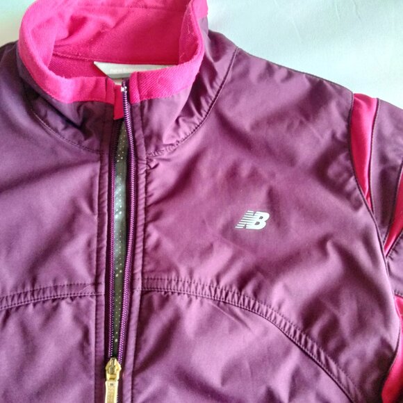 New Balance Purple Waterproof Lightweight Zippered Jacket NWOT Ladies LARGE - Picture 6 of 13